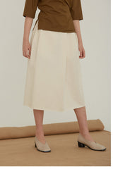 Tailored Linen Blouse With Half Sleeves And Waist Tie For Elevated Everyday Styling