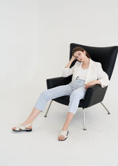 Long-Sleeve Linen Blazer With Tailored Notch Lapels And Button Front For Structured Layering