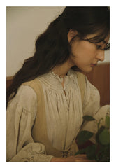 Evelyn Linen Cotton Maxi Vest