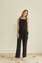 Straight-Leg Linen Pants With Tailored Waistband And Side Pockets For Effortless Styling