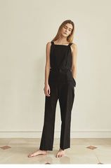 Straight-Leg Linen Pants With Tailored Waistband And Side Pockets For Effortless Styling