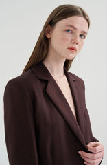 Tailored Women's Linen Shorts with Relaxed Fit and Mid-Length Hem for Effortless Style