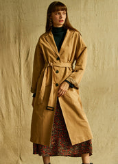 Belted Longline Linen Blazer for Women with Notch Collar and Deep Pockets – Lightweight Outerwear