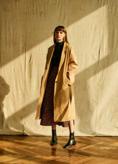 Belted Longline Linen Blazer for Women with Notch Collar and Deep Pockets – Lightweight Outerwear