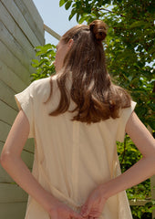 Sleeveless A-Line Linen Dress for Women with Clean Seams and Relaxed Fit for Warm Weather