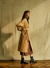 Belted Longline Linen Blazer for Women with Notch Collar and Deep Pockets – Lightweight Outerwear