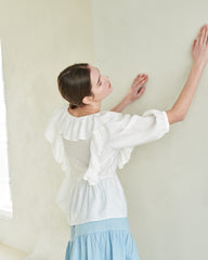 Tiered Linen Midi Skirt with Flowy Silhouette – Lightweight Summer Skirt with Elastic Waist