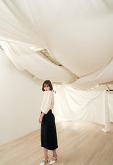 Double-Breasted Women's Linen Blazer with Structured Fit and Notch Lapel Tailoring