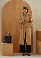 Belted Longline Linen Blazer for Women with Notch Collar and Deep Pockets – Lightweight Outerwear