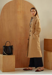 Belted Longline Linen Blazer for Women with Notch Collar and Deep Pockets – Lightweight Outerwear