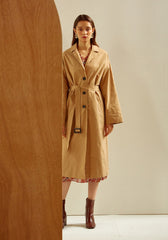 Belted Longline Linen Blazer for Women with Notch Collar and Deep Pockets – Lightweight Outerwear