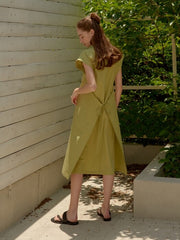 Sleeveless Linen Dress for Women with Minimalist A-Line Cut and Lightweight Summer Comfort