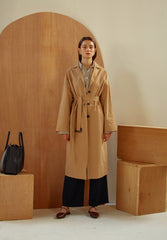 Belted Longline Linen Blazer for Women with Notch Collar and Deep Pockets – Lightweight Outerwear