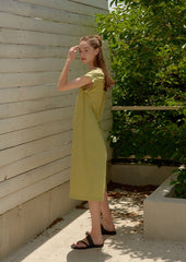Sleeveless Linen Dress for Women with Minimalist A-Line Cut and Lightweight Summer Comfort