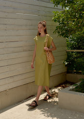 Sleeveless Linen Dress for Women with Minimalist A-Line Cut and Lightweight Summer Comfort