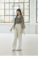 High-Waisted Wide Leg Linen Pants for Women with Tailored Pleats and Flattering Silhouett