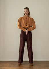 High-Waisted Wide-Leg Linen Pants with Belted Waist and Tailored Pleats for Modern Elegance