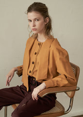 High-Waisted Wide-Leg Linen Pants with Belted Waist and Tailored Pleats for Modern Elegance