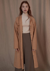 Utility-Inspired Linen Shirt Blazer Dress for Women with Belted Waist and Button-Front Design