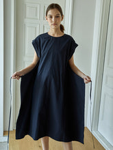 Sleeveless Linen Midi Dress for Women with Adjustable Waist Ties and Relaxed Oversized Silhouette