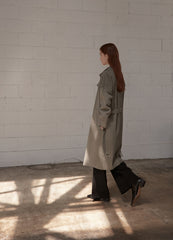 Minimalist Linen Shirt Blazer Dress for Women with Belted Waist and Chest Pockets – Versatile Fit