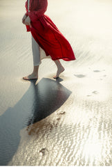 Gabardina de lino y algodón Colleen para mujer