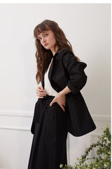 High-Waisted Linen Midi Skirt with Waist Tie and Front Slit for Sleek Tailored Styling