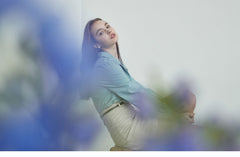 Tailored Linen Blouse with Structured Collar and Long Sleeves for Modern Minimalist Look