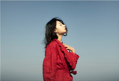 Gabardina de lino y algodón Colleen para mujer