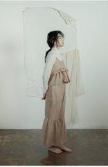 Tamara Linen Cotton Ruffle Pants