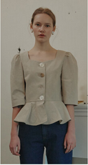 Straight-Leg Mid-Rise Jean Pants in Pure Cotton Denim