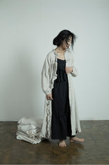 Tamara Linen Cotton Ruffle Pants