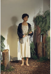 Kristen Linen Cotton Ruffle Top