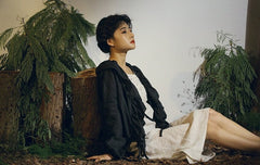 Kristen Linen Cotton Ruffle Top