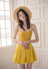 Fitted Cotton Camisole Top with Thin Shoulder Straps and Soft Stretch for Everyday Layering