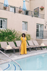 Linen Beach Cover-Up with Front Tie and Relaxed Silhouette for Effortless Layering