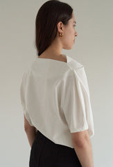 Linen Blend High-Waisted Midi Skirt with Front Center Vent and Sleek Tailored Silhouette