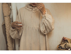 Vestido sin mangas de lino y algodón Maisy