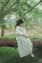 Delantal de lino y algodón Cara