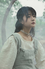 Delantal de lino y algodón Cara