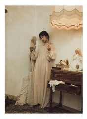 Vestido sin mangas de lino y algodón Maisy