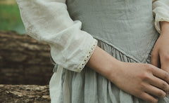 Delantal de lino y algodón Cara