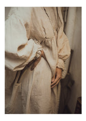 Vestido sin mangas de lino y algodón Maisy