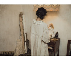 Vestido sin mangas de lino y algodón Maisy