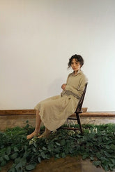 Vestido camisero midi de lino y algodón Caitlin