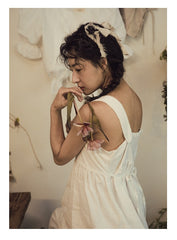 Antonia Linen Cotton Maxi Slip Dress