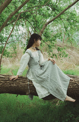 Delantal de lino y algodón Cara