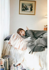 Vestido largo con volantes de lino y algodón Sofia