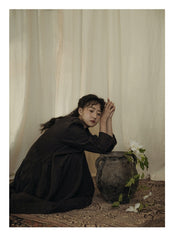 Vestido largo Katherine de lino y algodón