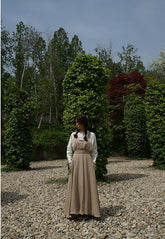 Hannah Linen Cotton Pinafore Dress